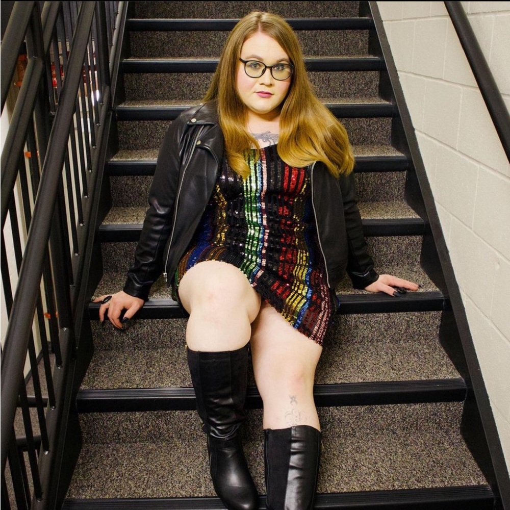 Torrid Rainbow Sequin Dress